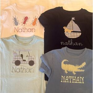 Custom embroidered shirts for Nathan
